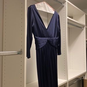 BCBG Maxazria navy long dress